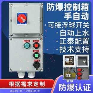 防爆控制箱一控一水泵220V浮球水位控制器手动自动三相电机控制柜