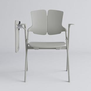 折叠培训椅带桌板会议椅子会议折叠椅会议室开会全塑料培训椅子