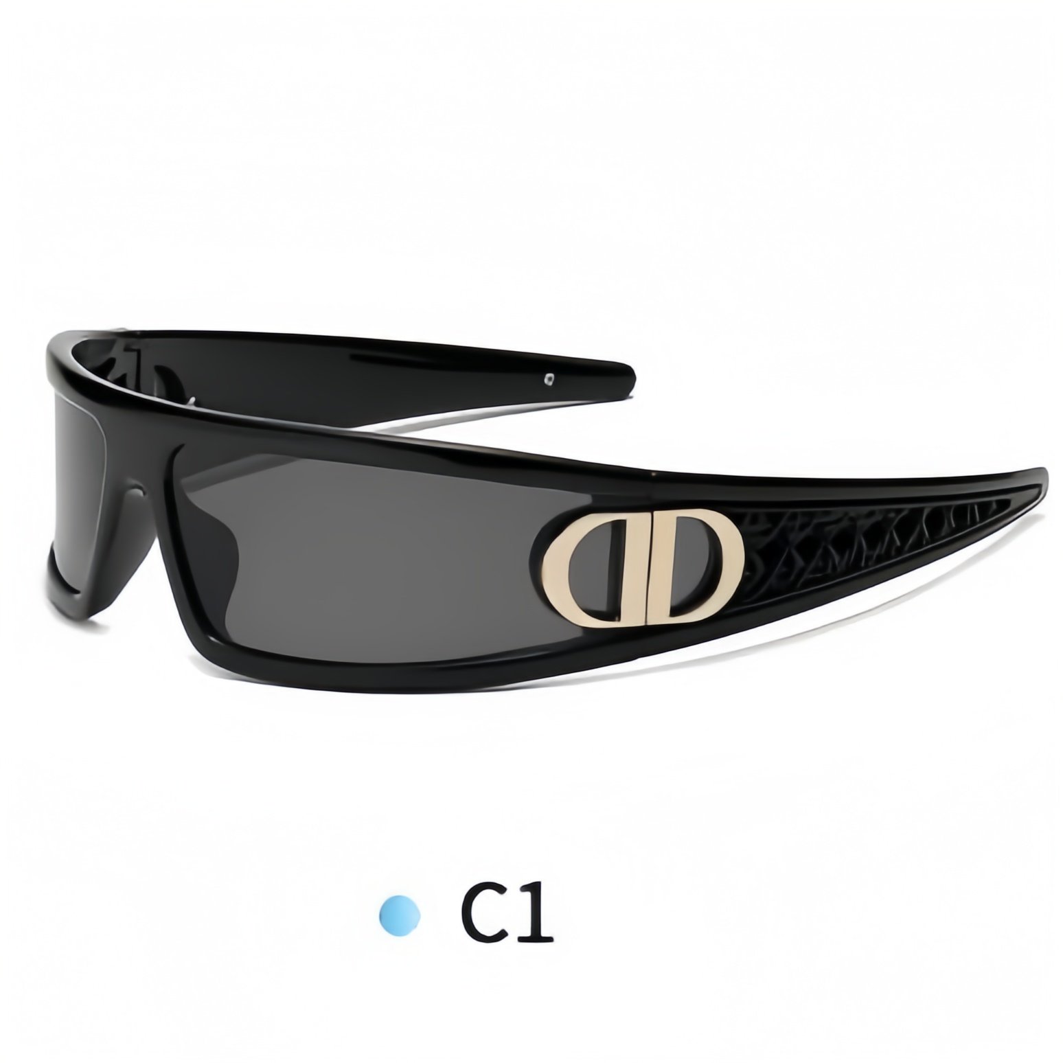 thumbnail for Cd Futuristic Sunglasses and Headband Two-In-One Y2K Style Fashionable Tech Sunglasses with Uv Protection