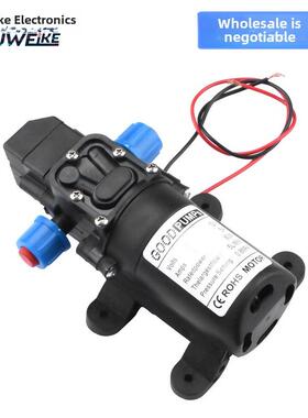 12V60W自吸隔膜增压泵净水器制冰机自动启停加压泵家用微型抽水机