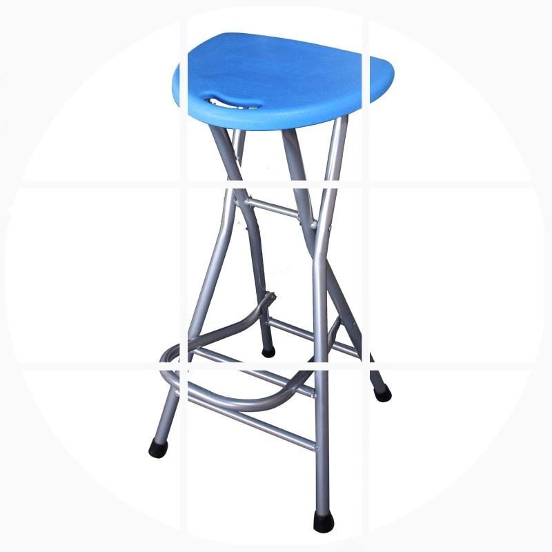 折叠椅子吧台椅酒吧凳加高凳子家用阳台凳 柜台凳子便携高脚折凳