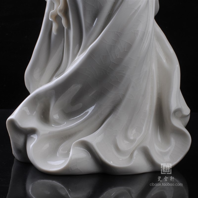 泪罗魂陶瓷德化白瓷屈原苏献忠苏珠庄大师家居客厅办公室装饰摆件