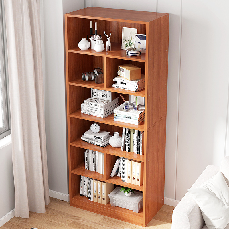 书架落地简约客厅置物架家用卧室学生大容量收纳架省空间简易书柜