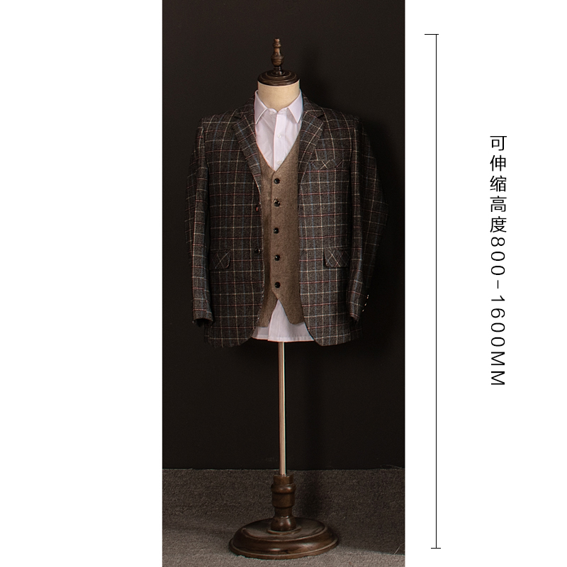 新中式样板间衣帽间卧室衣柜摆件收纳盒旗袍西装饰品道具全屋定制