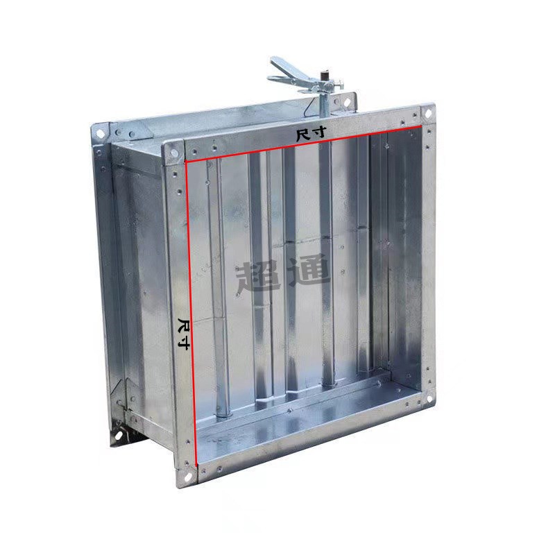 风量调节阀手动风阀方形圆形蝶阀70度150N度风管调风量气动阀防火