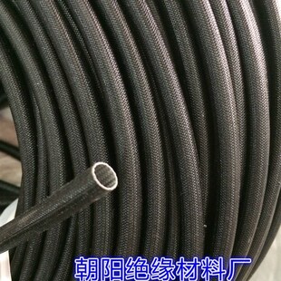 5mm黑色自熄管耐200高温管绝缘套管硅质纤维管硅夕胶玻纤套管