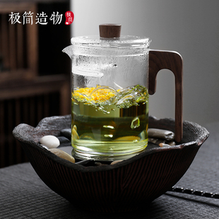 大容量玻璃泡茶壶带月牙过t滤茶水分离电陶炉专用煮茶壶功夫冲茶