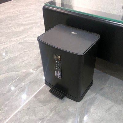 不锈钢厨房脚踩卫生间垃圾桶厕所家用大容量脚R踏式带盖客厅大号