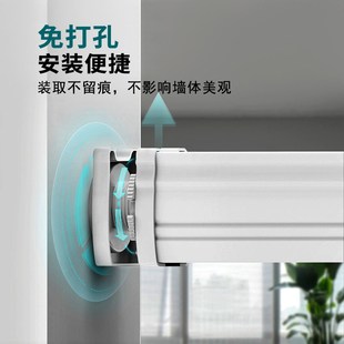 遮光升降卷帘厨房卫生间卧室厕所遮挡 铝百叶窗帘免g打孔2024新款