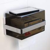 厕所纸巾盒卫生纸盒置物t架免打孔卫生间壁挂式 防水手纸抽纸厕纸