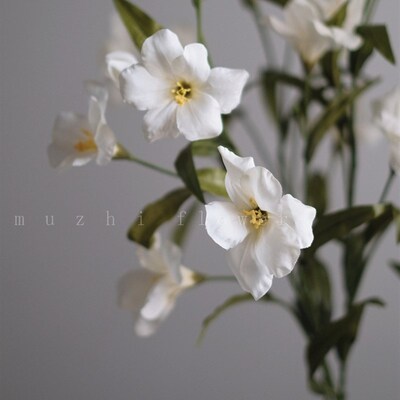 仿真花高档新款客厅油桐花束假花C高枝插花布置摆件绢花摆设加花