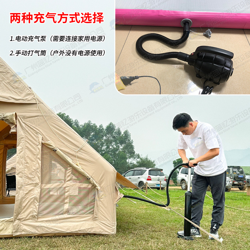 户外露营充气床垫加厚野营帐篷拉丝气垫床K打地铺防潮睡垫厂家新