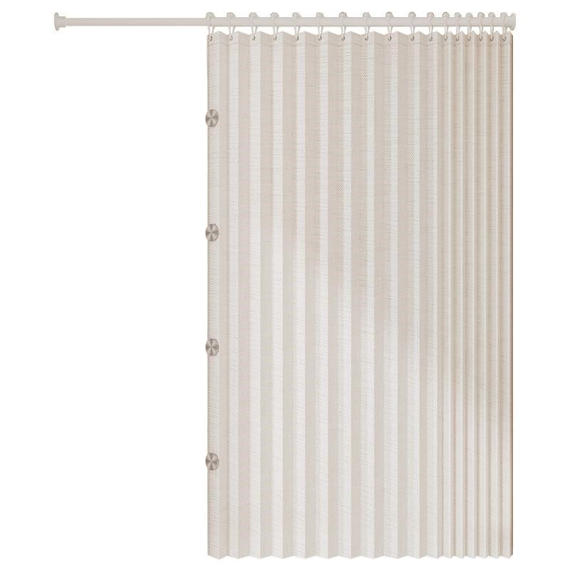 浴帘防水防c霉速干新型可折叠隐藏式2024新款高档卫生间隔断帘磁