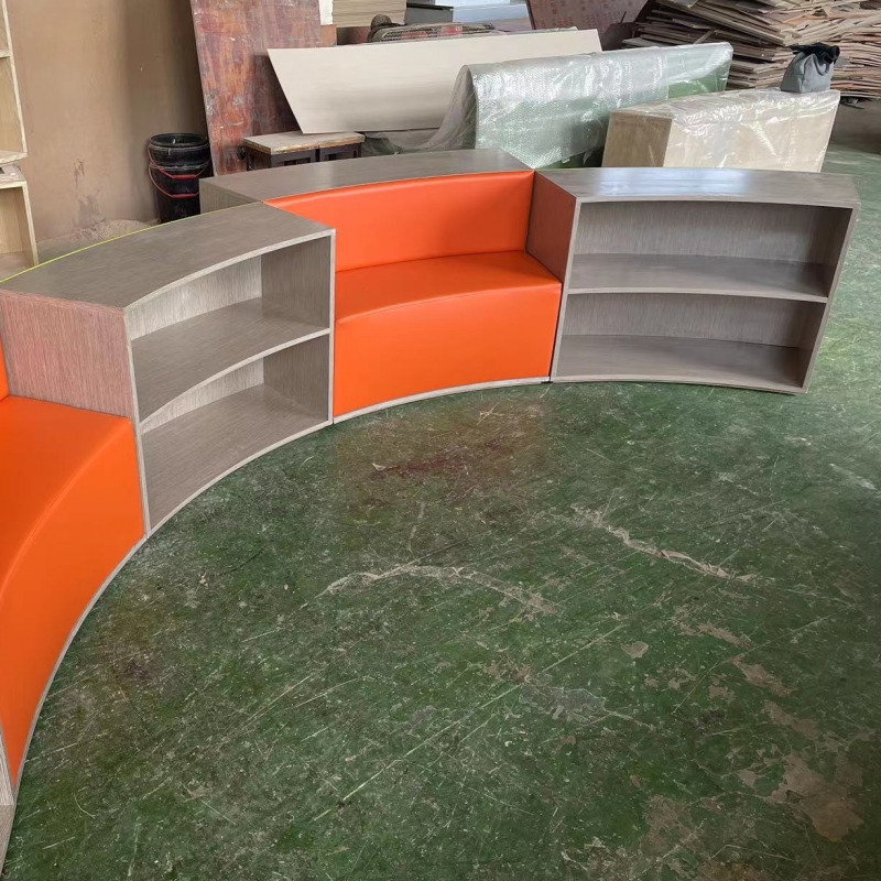 书柜沙发靠背收纳背景一体靠墙客厅创意架子落P地边柜酒店后置皮