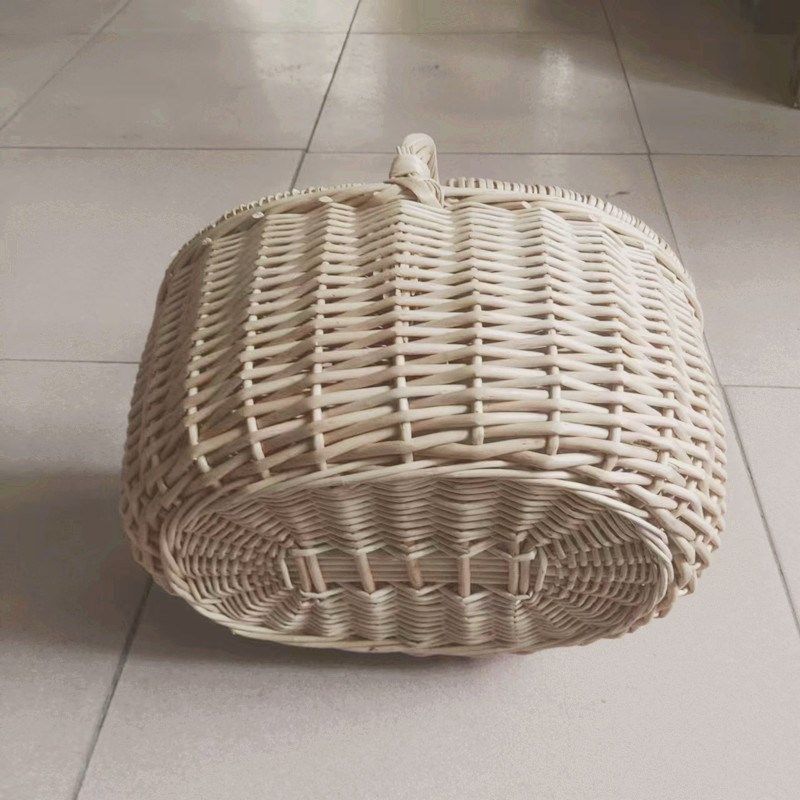 柳编野餐篮户外水果采摘蓝提篮子藤编收纳筐礼品包装Y带盖手工制,收纳整理,其他收纳篮,淘宝优惠券,粉丝福利购,淘宝优惠卷