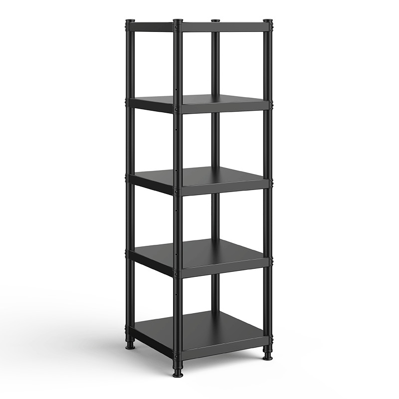 黑色厨房夹缝置物架落地多层家用微波炉烤K箱收纳架橱柜货架储物