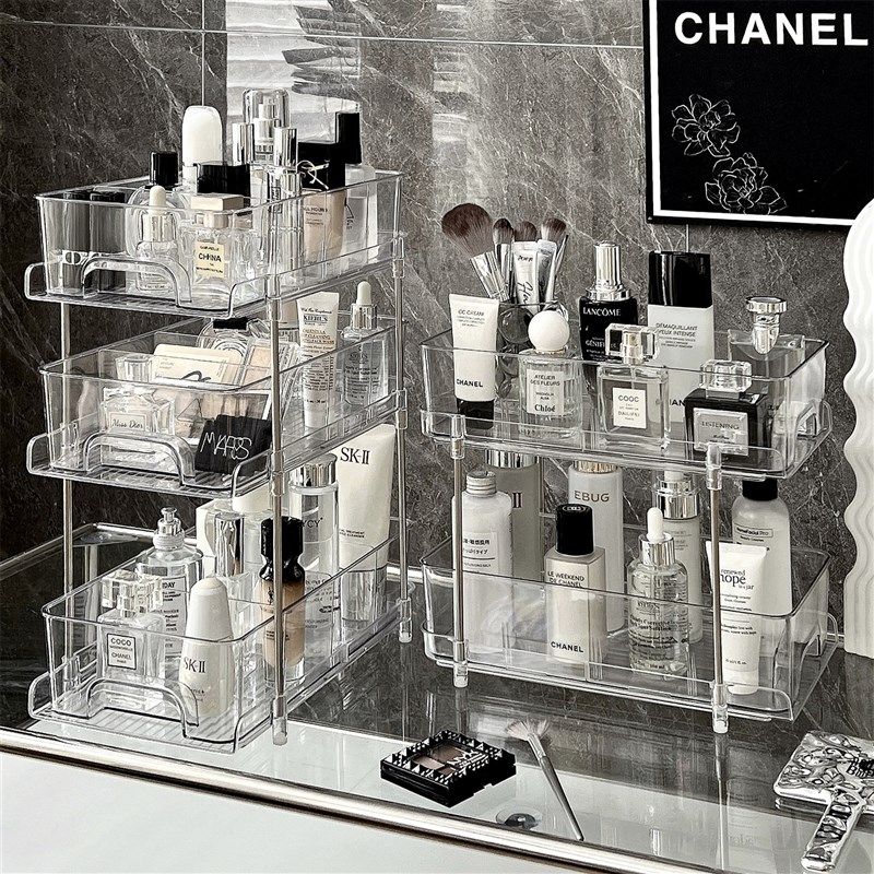 桌面化妆品收纳盒浴室抽屉式亚克力大容量口红P护肤品梳妆台置物,收纳整理,桌面收纳盒,淘宝优惠券,粉丝福利购,淘宝优惠卷