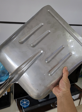 不锈钢加宽c加厚大方锹雪锹牛粪铲特大号铁锹全钢锹304俄式大铲