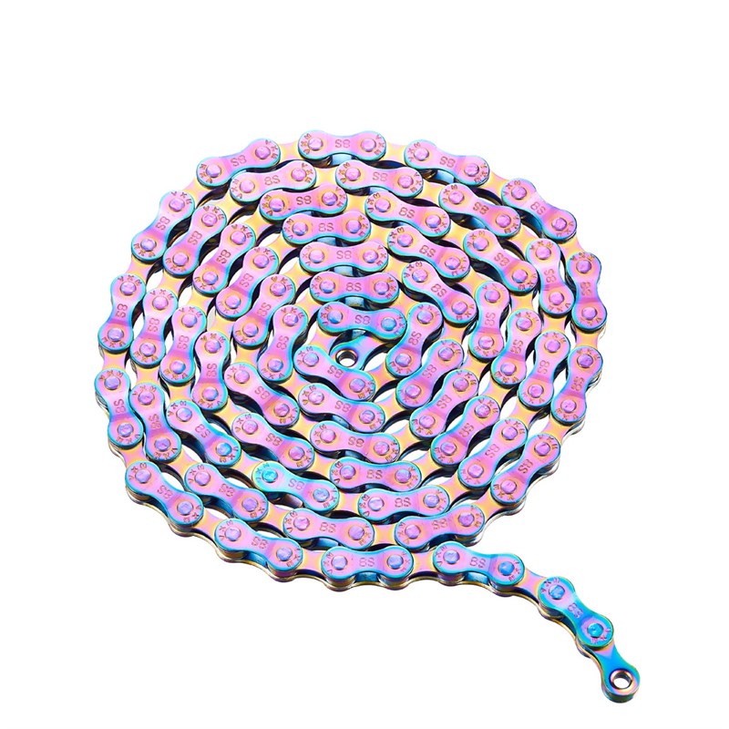 VXM山地自行车链条 全电镀炫彩8/9 10 11速公路车2427 33速车链条