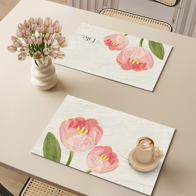 高颜值餐垫防水防油免洗皮革西餐桌垫隔热碗垫防烫餐布餐盘垫杯垫,居家布艺,餐垫,淘宝优惠券,粉丝福利购,淘宝优惠卷