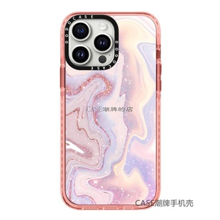 DODOCASE联名itzy女团同款粉色鎏金新款苹果15Pro适用iPhone14ProMax13明星同款12Pro小众简约手机壳11防摔
