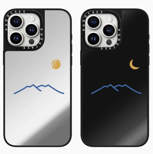 DODOCASE线条太阳月亮17Pro适用iPhone16ProMax苹果15Pro可爱落日情侣闺蜜磁吸14明星定制手机壳13防摔12硬壳