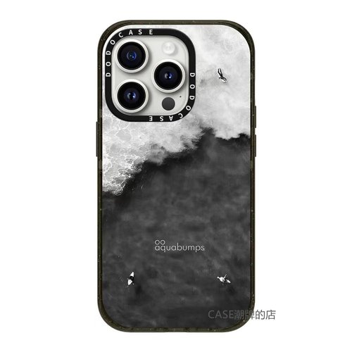 DODOCASE黑白大海沙滩油画手机壳