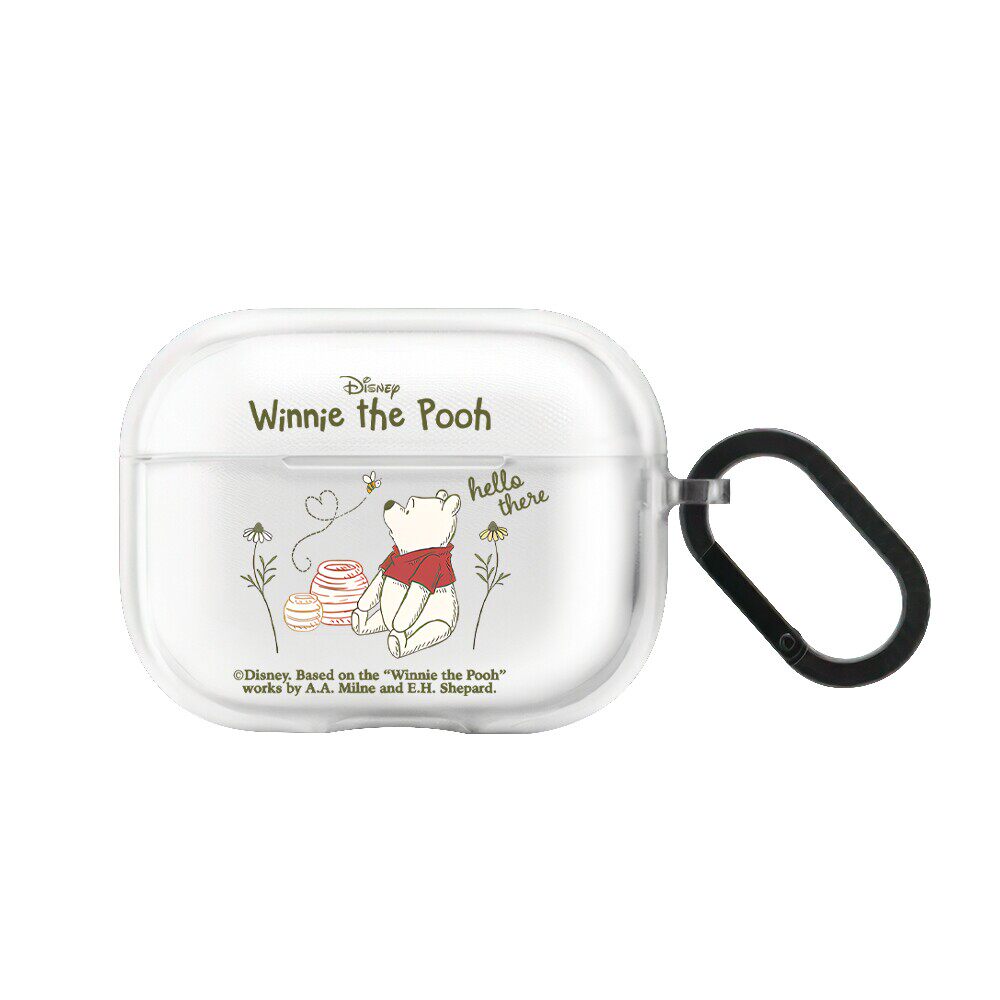 维尼熊蜂蜜可爱童趣AirPodspro4耳机套苹果明星同款Airpods pro第三代无线蓝牙保护壳防摔软壳pro2透明硅胶