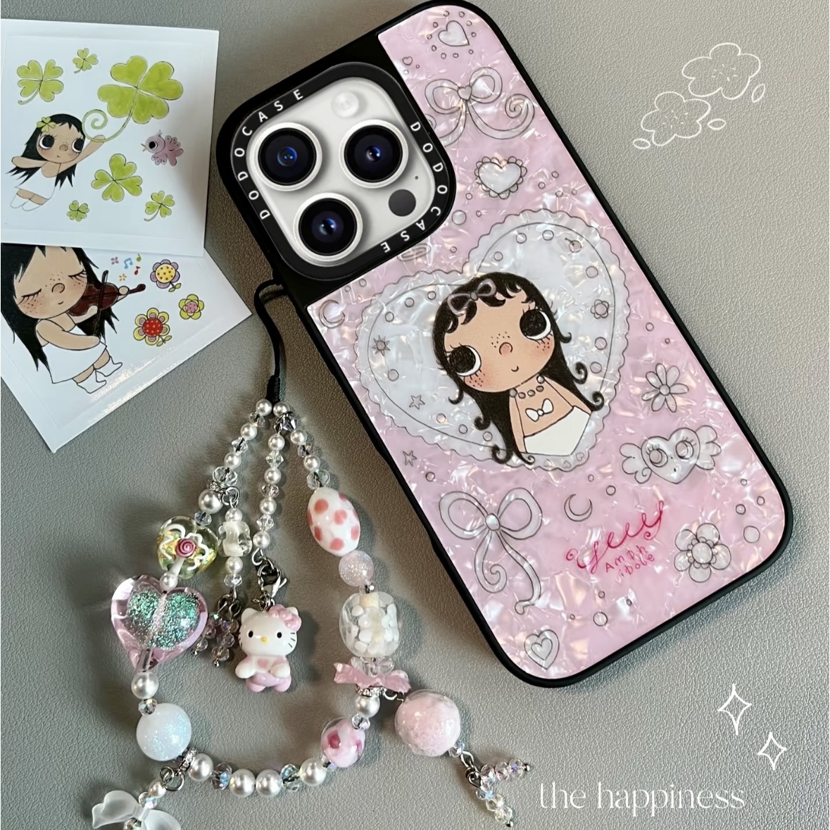 DODOCASE贝母yuy玉苹果17Pro适用iPhone16ProMax明星同款15pro可爱卡通少女手机壳13防摔保护套14plus潮牌