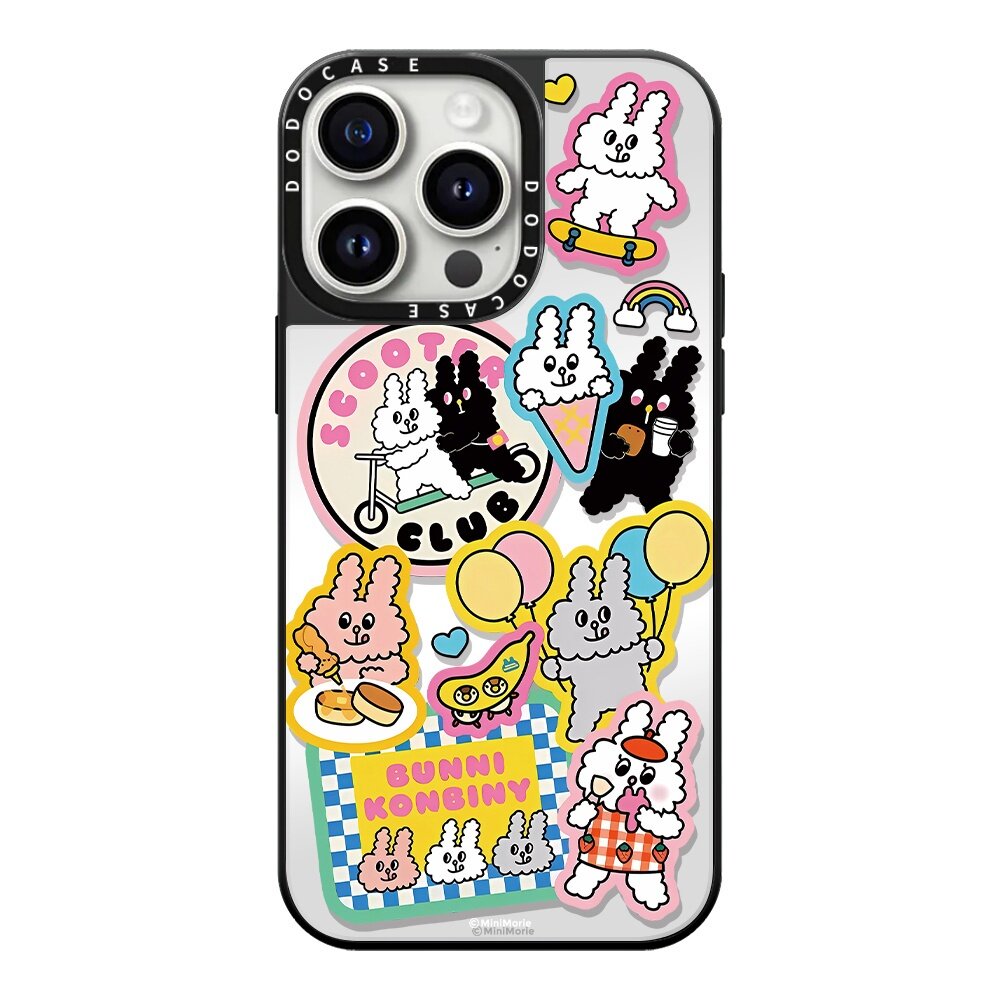 DODOCASE镜面磁吸三只可爱小兔兔16Pro适用iPhone