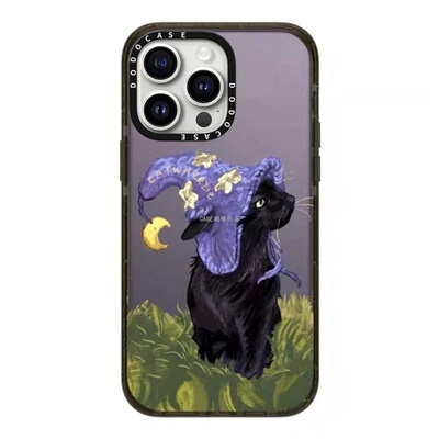 DODOCASE紫色魔法猫咪明星手机壳