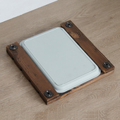 定制实木质带轮花托滑轮花盆托盘接水可J移动置物架滚轮方形防腐