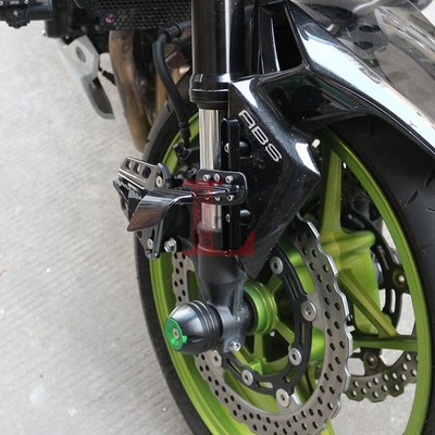 适用川崎忍者NINJA650 ER6N/6F ER4N/4F改装前U后轮防摔球保护块