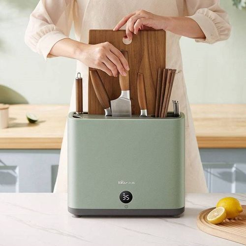 Aseblarm筷子消毒机家用小型智D能消毒刀架砧板刀具烘干柜商用消