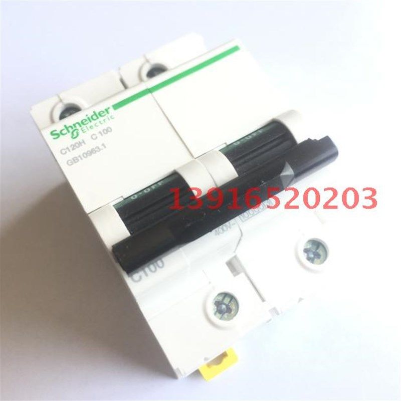 小型断路器C120H 2P C100A断路器A9N19817空气开关C1R20H-2P C100