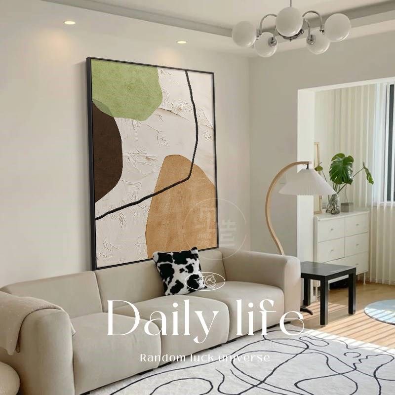 极简沙发背景墙装饰画高级感玄关挂画石I来运转抽象砂岩客厅落地,家居饰品,现代装饰画,淘宝优惠券,粉丝福利购,淘宝优惠卷
