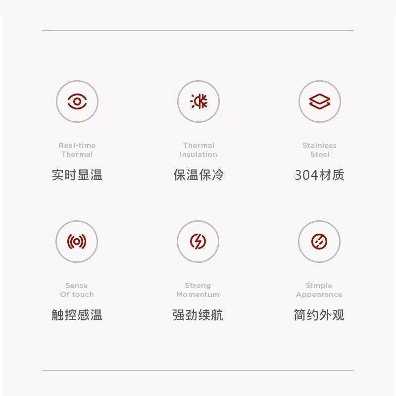 史努比手办周边可爱卡通s智能保温杯大容量不锈钢便携高颜值测温