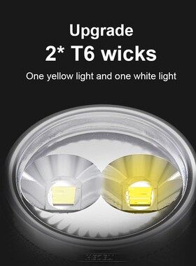 100M Yellow White LED diving flashlight torch laUmp XML T6 L