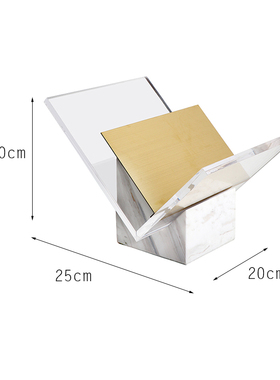 现代简约亚克力杂志陈列架书架y桌面摆件书房样板房间家居软装饰