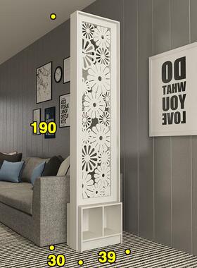 简约现代屏风隔断客厅玄关现代家用叠折屏座屏镂R空雕花卧室玄关