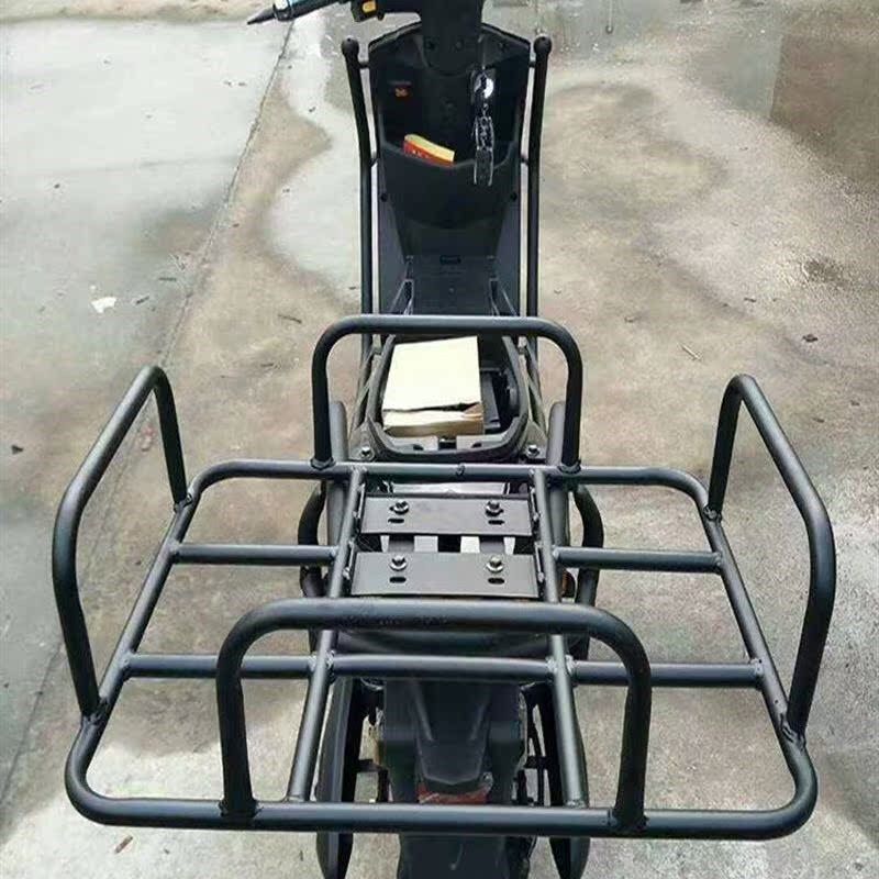 电动车万能货架载重王电动车货架通用拉货N架后坐货架外卖送货架