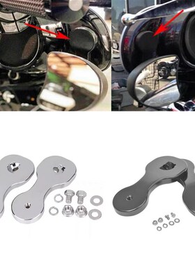 哈雷大滑翔 街道滑翔倒车镜s CVO旗舰滑翔改装件 后视镜支架 14-2