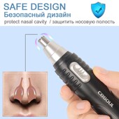 Hair Clipp.er Trimmer Removal 极速Nose blade Electric Dual