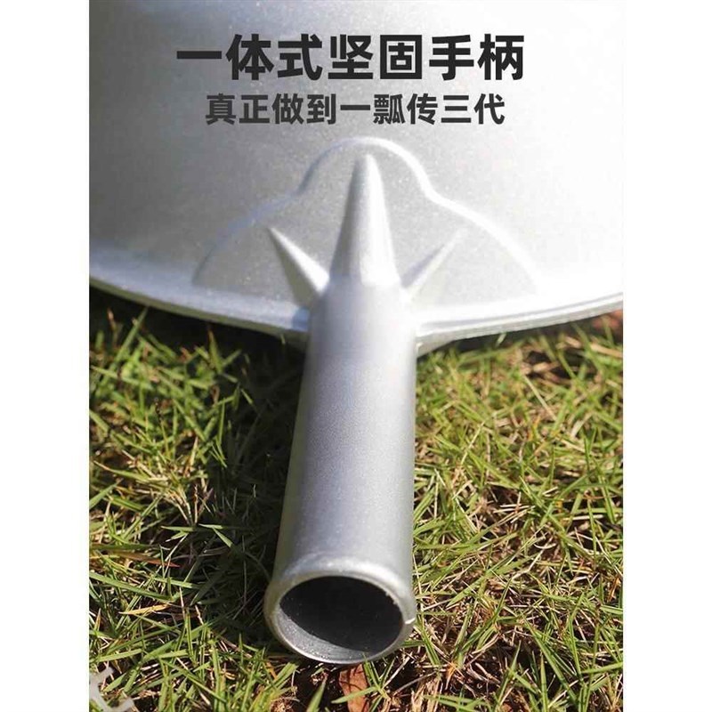 老式铝水瓢家用加厚加重平底圆瓢商用厨房盛水大号农村Z传统水勺