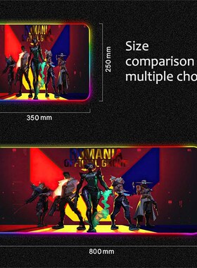 Valorant Gamer Mousepad RGB Laptop Mouse Pad XXLU MousePad G