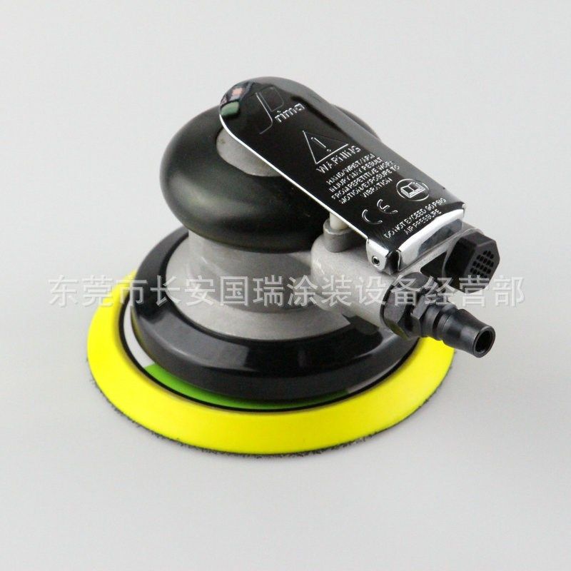 家具底漆气动5寸圆盘打磨机 木器气动抛光机R 木工气动打磨机
