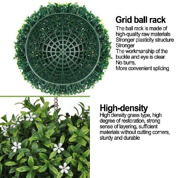 极速Artificial Rose Flower Ball Half Round HaPnging Plant In