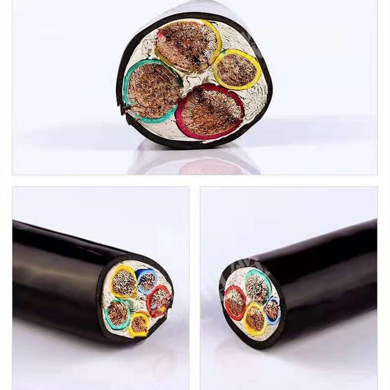 RVVZ国标软芯铜电缆线2 3 4 5芯10 16 25 35 50平T方三相vvr软电