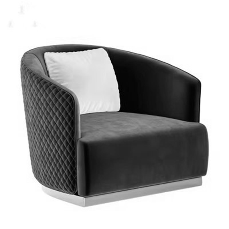 美式轻奢可旋转单人沙发椅躺椅休闲椅客H厅网红ins卧室懒人靠背椅