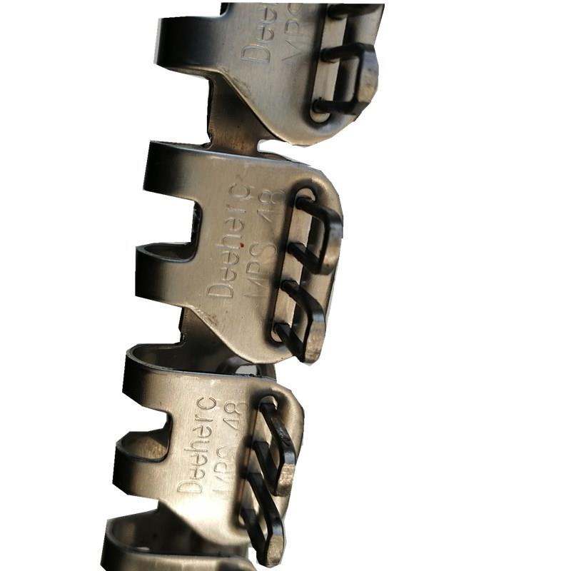 极速304不锈钢蝴蝶扣MRS32 MRS4D8 MRS64皮带配件钢扣输送带接头